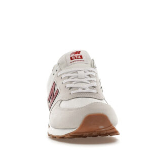New Balance 574 White Red Gum - Image 9