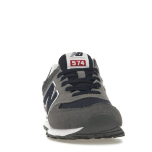 New Balance 574 Grey Navy Red - Image 9