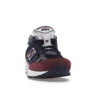 New Balance 991 Navy Burgundy - Image 9