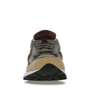 New Balance 990v2 Grey Green Maroon - Image 10