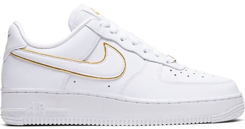 Nike Air Force 1 Low White Gold Swoosh (Women's)