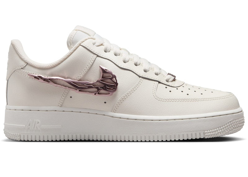 Nike Air Force 1 Low Liquid Metal Swoosh Metallic Rose Gold (Women's)