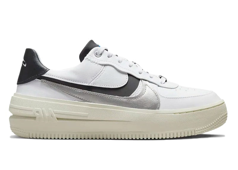 Nike Air Force 1 PLT.AF.ORM White Metallic Silver Black (Women's)