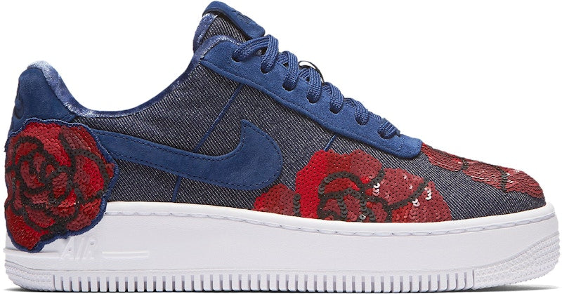Nike Air Force 1 Upstep Low Denim Rose Blue (Women's)
