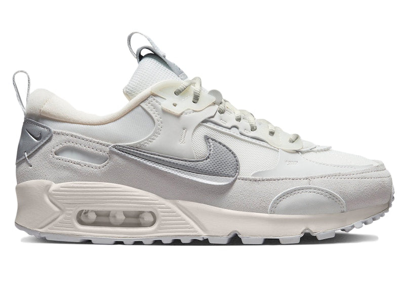 Nike Air Max 90 Futura Summit White Metallic Silver (Women's)