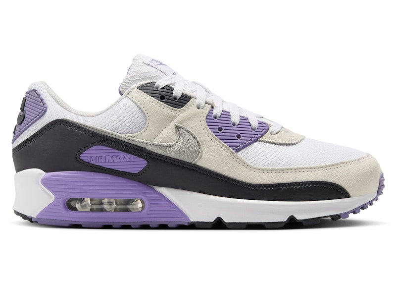 Nike Air Max 90 White Dusty Amethyst Photon Dust Light Smoke Grey