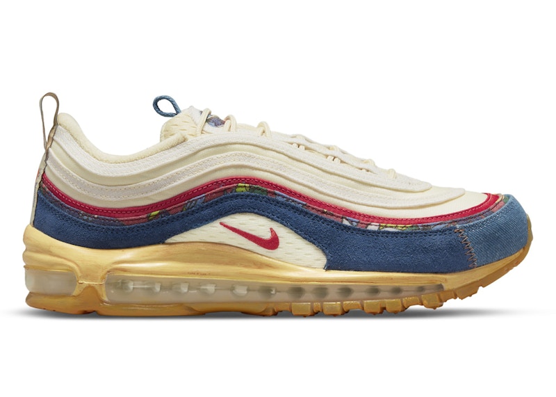 Nike Air Max 97 Coconut Milk Fossil Denim Red