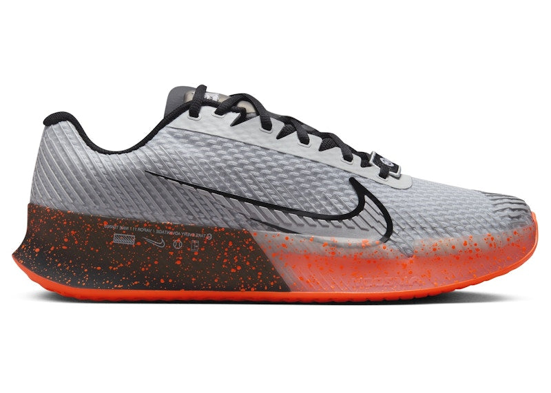 Nike Court Vapor 11 HC Premium Pure Platinum Black Hyper Crimson Metallic Silver