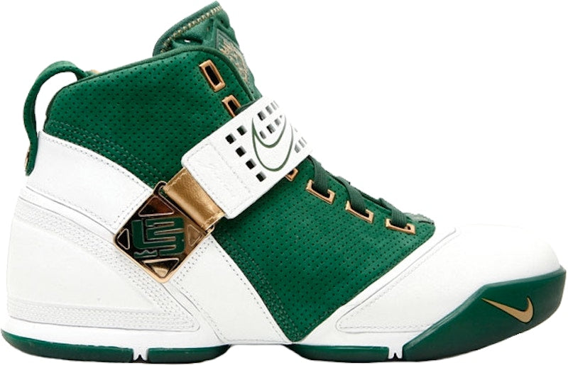 Nike LeBron 5 Gorge Green Metallic Gold