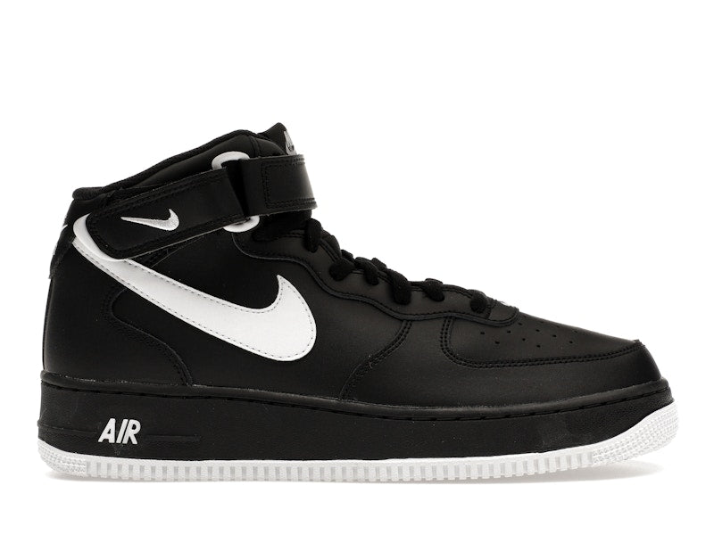 Nike Air Force 1 Mid '07 Black White Sole