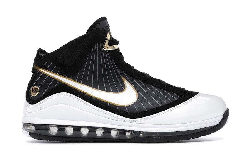 Nike LeBron 7 Black/White-Metallic Gold