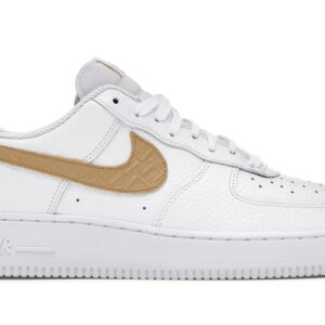 Nike Air Force 1 Low Pony Hair Snakeskin Club Gold