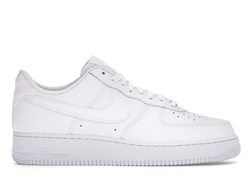 Nike Air Force 1 Low Triple White Tumbled Leather