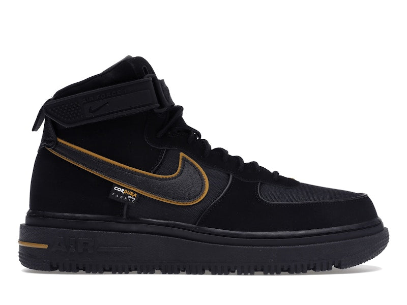 Nike Air Force 1 Boot Cordura Black Gold