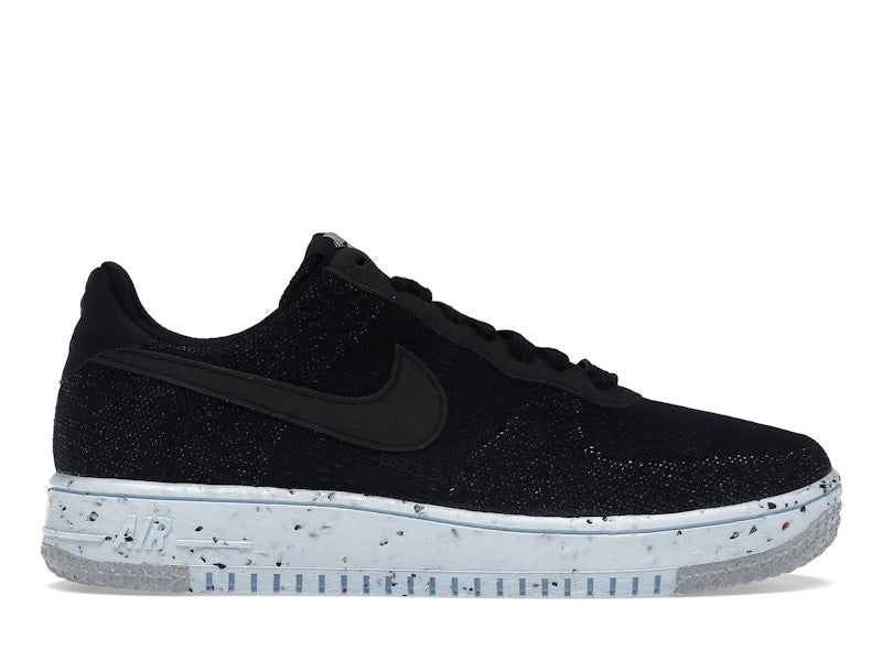 Nike Air Force 1 Low Crater Flyknit Black Chambray Blue