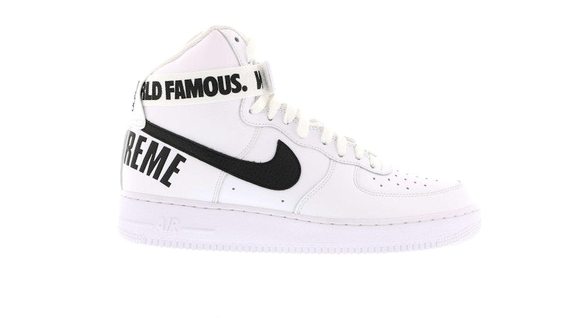 Nike Air Force 1 High Supreme World Famous White