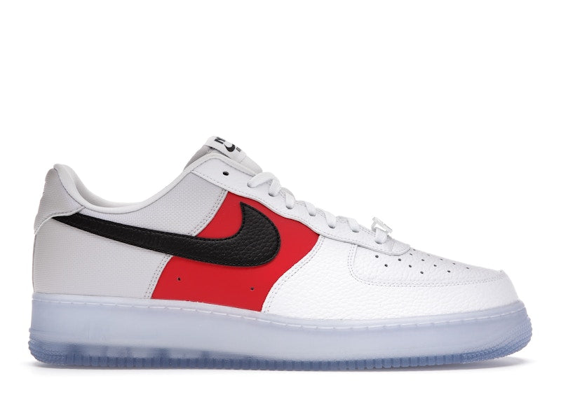 Nike Air Force 1 Low White Red Black (Icy Soles)
