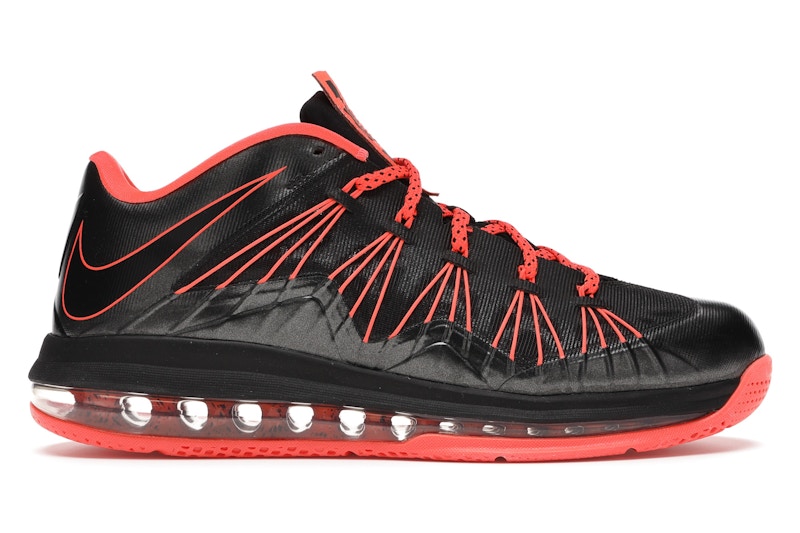 Nike LeBron X Low Black Total Crimson