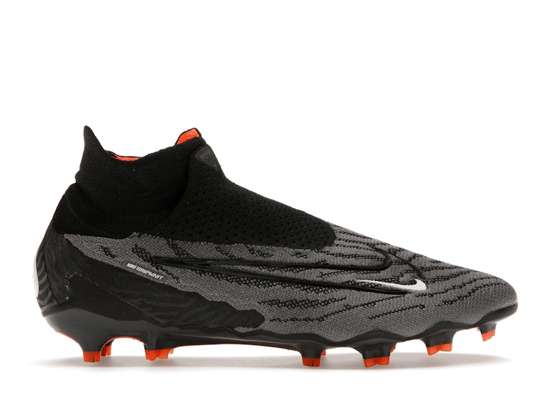 Nike Gripknit Phantom GX Elite Dynamic Fit FG Black Dark Smoke Grey Total Orange