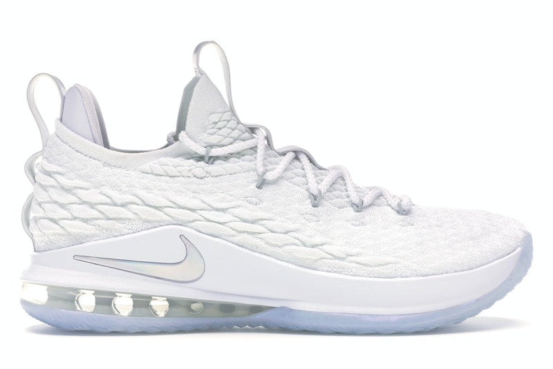 Nike LeBron 15 Low White Metallic Silver