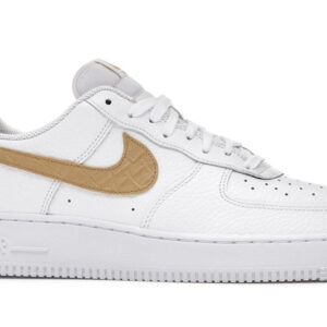 Nike Air Force 1 Low Pony Hair Snakeskin Club Gold - Image 2