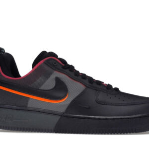 Nike Air Force 1 React Black Black Team Orange Pink Prime - Image 2