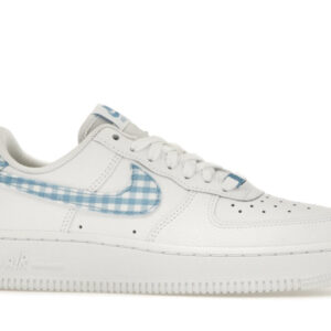 Nike Air Force 1 Low '07 Essential White University Blue Gingham - Image 2