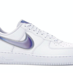 Nike Air Force 1 Low Oversized Swoosh White Racer Blue - Image 2