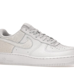 Nike Air Force 1 Low White Pony Hair Heel - Image 3
