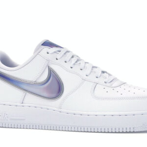 Nike Air Force 1 Low Oversized Swoosh White Racer Blue - Image 3