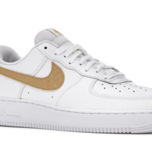 Nike Air Force 1 Low Pony Hair Snakeskin Club Gold - Image 4