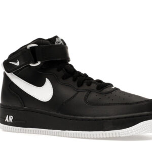 Nike Air Force 1 Mid '07 Black White Sole - Image 4