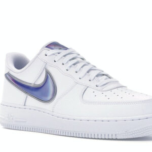 Nike Air Force 1 Low Oversized Swoosh White Racer Blue - Image 5