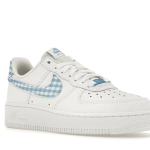 Nike Air Force 1 Low '07 Essential White University Blue Gingham - Image 5