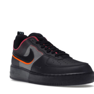 Nike Air Force 1 React Black Black Team Orange Pink Prime - Image 6