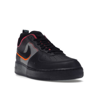 Nike Air Force 1 React Black Black Team Orange Pink Prime - Image 7