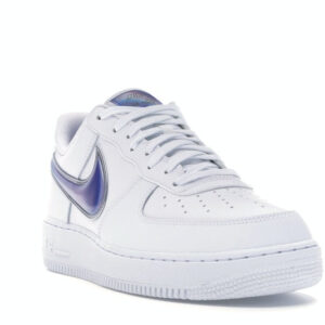 Nike Air Force 1 Low Oversized Swoosh White Racer Blue - Image 7