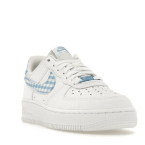 Nike Air Force 1 Low '07 Essential White University Blue Gingham - Image 7