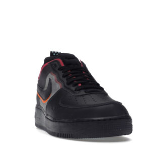 Nike Air Force 1 React Black Black Team Orange Pink Prime - Image 8