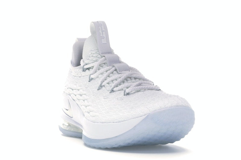 Nike LeBron 15 Low White Metallic Silver - Image 8