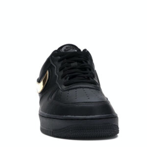 Nike Air Force 1 Black Metallic Gold Removable Swoosh Pack - Image 9