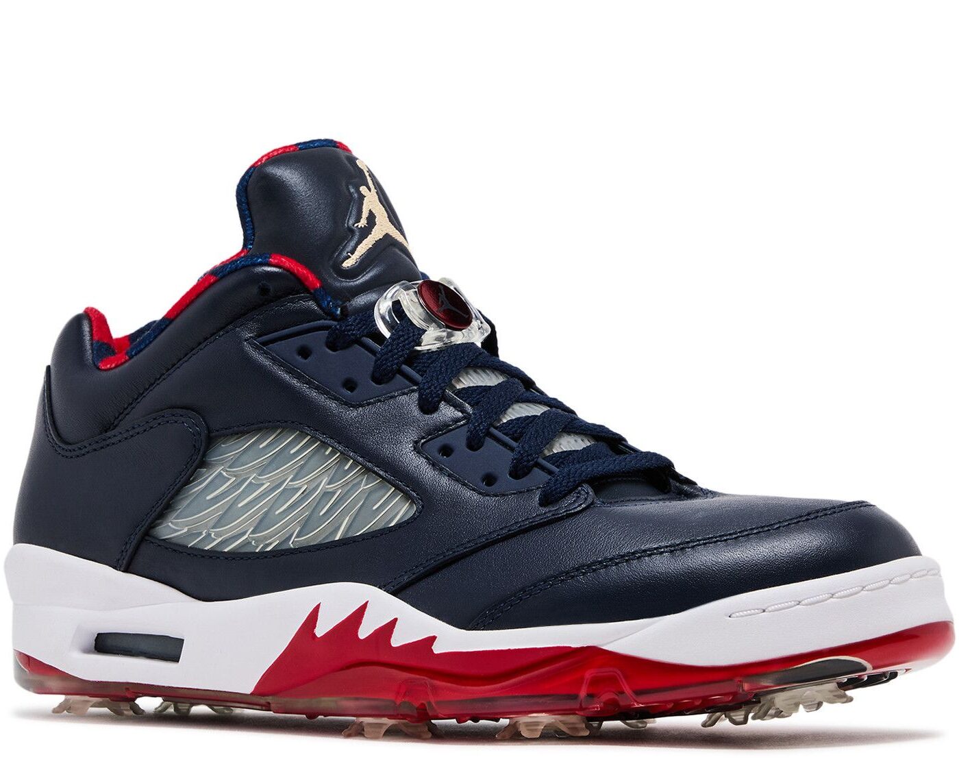 Jordan 5 Low Golf Obsidian Red
